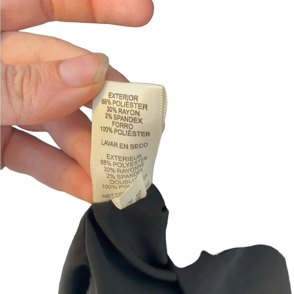 Eliza J Black Sheath Crepe Midi Dress - Picture 9 of 10